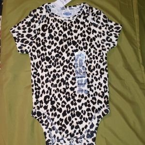 Unisex printed bodysuit for baby